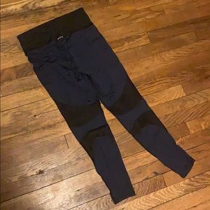 Michi full length navy Moto legging